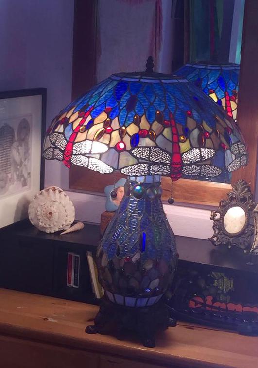 Do you have a family heirloom that you can no longer enjoy because it's broken?  Lamar can restore it!  This lamp was given up for lost until its owner brought it to us for repair.